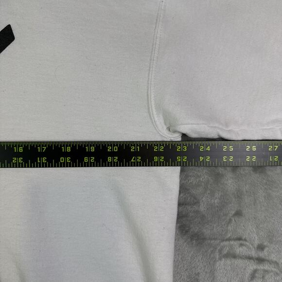 Billie Eilish White Racing Name Spellout Logo White Hoodie Size Large - Picture 7 of 8